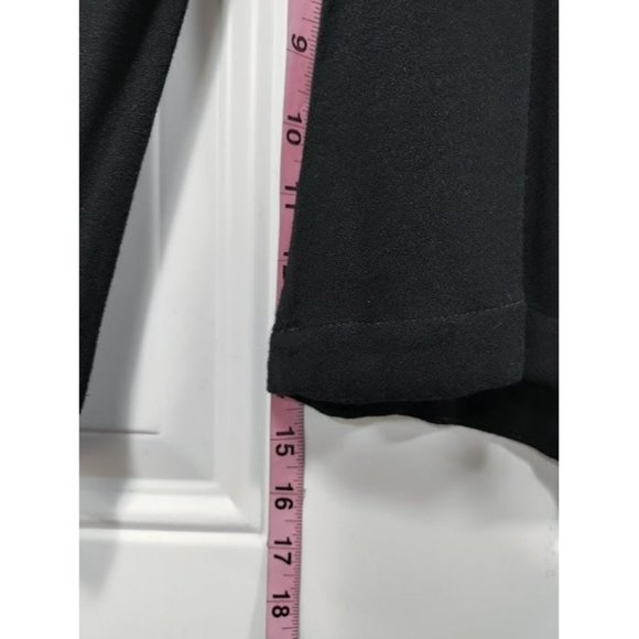 Anthropologie Cloth & Stone Womens Round Neck Bell Sleeve Blouse Black XS-M - Picture 8 of 10